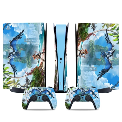 Horizon Zero Dawn decal skin for PS5 Digital Console and two Controllers