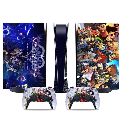 Kingdom Hearts decal skin for PS5 Digital Console and two .. Kingdom Hearts decal skin for PS5 Digital Console and two ..