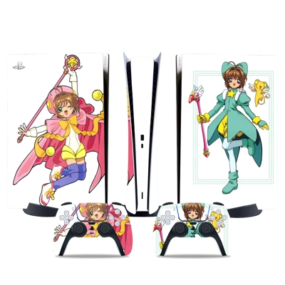 Anime decal skin for PS5 Digital Console and two Controllers Anime decal skin for PS5 Digital Console and two Controllers