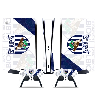 West Bromwich decal skin for PS5 Digital Console and two Controllers