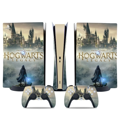 Hogwarts Legacy decal skin for PS5 Digital Console and two.. Hogwarts Legacy decal skin for PS5 Digital Console and two..