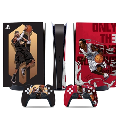 Allen Iverson decal skin for PS5 Digital Console and two C.. Allen Iverson decal skin for PS5 Digital Console and two C..