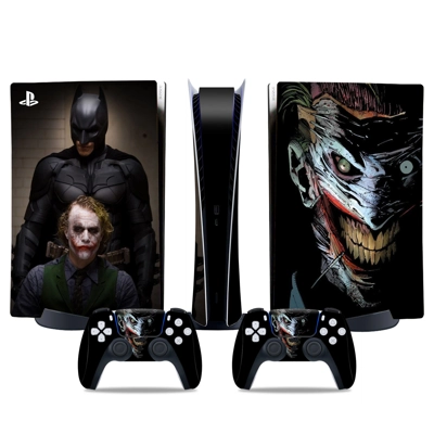 Batman VS Joker decal skin for PS5 Digital Console and two Controllers