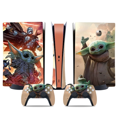 The Mandalorian decal skin for PS5 Digital Console and two Controllers