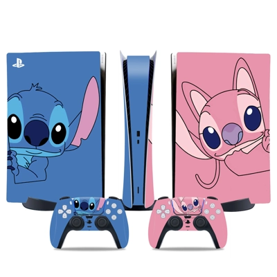Lilo & Stitch decal skin for PS5 Digital Console and two C.. Lilo & Stitch decal skin for PS5 Digital Console and two C..