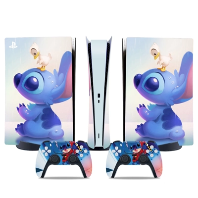 Lilo & Stitch decal skin for PS5 Digital Console and two C.. Lilo & Stitch decal skin for PS5 Digital Console and two C..