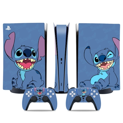Lilo & Stitch decal skin for PS5 Digital Console and two C.. Lilo & Stitch decal skin for PS5 Digital Console and two C..