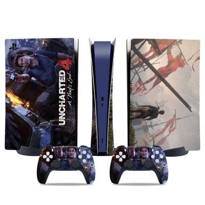 Uncharted decal skin for PS5 Digital Console and two Contr.. Uncharted decal skin for PS5 Digital Console and two Contr..