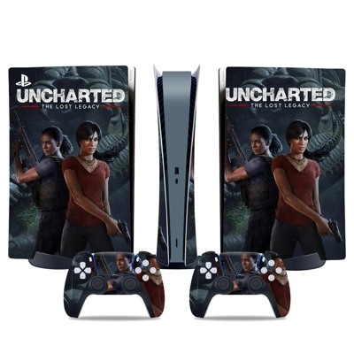 Uncharted decal skin for PS5 Digital Console and two Contr.. Uncharted decal skin for PS5 Digital Console and two Contr..