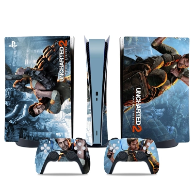 Uncharted decal skin for PS5 Digital Console and two Contr.. Uncharted decal skin for PS5 Digital Console and two Contr..