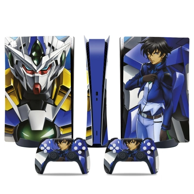 Gundam decal skin for PS5 Digital Console and two Controll.. Gundam decal skin for PS5 Digital Console and two Controll..