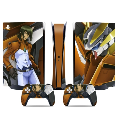 Gundam decal skin for PS5 Digital Console and two Controll.. Gundam decal skin for PS5 Digital Console and two Controll..