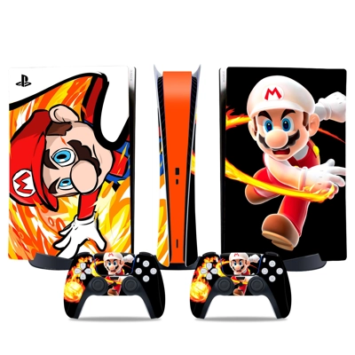 Super Mario decal skin for PS5 Digital Console and two Con.. Super Mario decal skin for PS5 Digital Console and two Con..