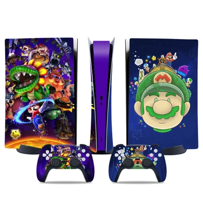 Super Mario decal skin for PS5 Digital Console and two Con.. Super Mario decal skin for PS5 Digital Console and two Con..
