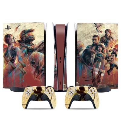Super Mario decal skin for PS5 Digital Console and two Con.. Super Mario decal skin for PS5 Digital Console and two Con..