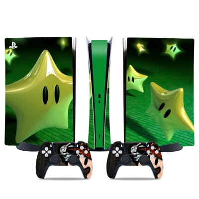 Super Mario decal skin for PS5 Digital Console and two Con.. Super Mario decal skin for PS5 Digital Console and two Con..