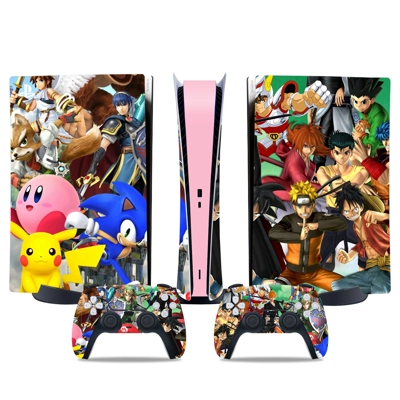 Super Mario decal skin for PS5 Digital Console and two Con.. Super Mario decal skin for PS5 Digital Console and two Con..