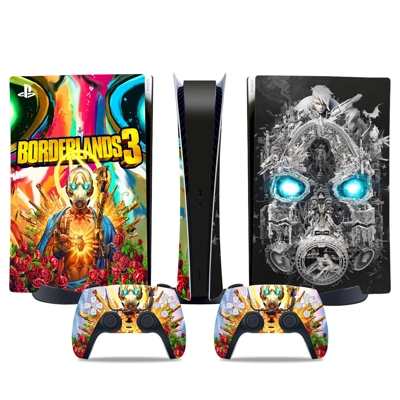 Borderlands 3 decal skin for PS5 Digital Console and two Controllers