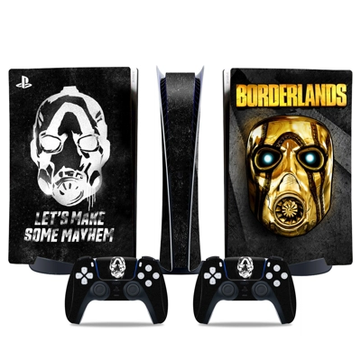 Borderlands 3 decal skin for PS5 Digital Console and two C.. Borderlands 3 decal skin for PS5 Digital Console and two C..