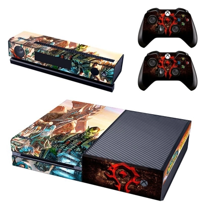 World of Warcraft decal skin for Xbox one Console and 2 Controllers