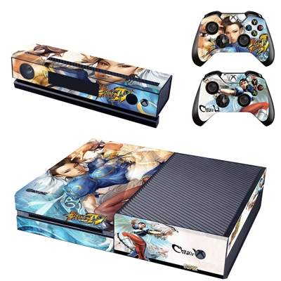 Street Fighter 4 Cammy decal skin for Xbox one Console and 2 Controllers