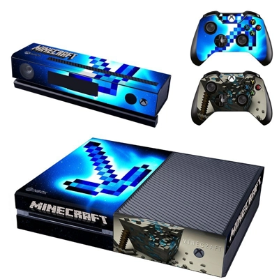 Mine Craft decal skin for Xbox one Console and 2 Controllers