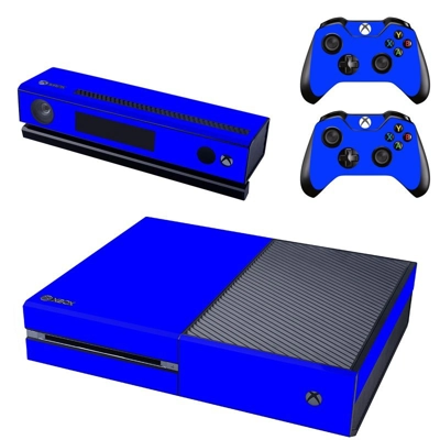 Blue decal skin for Xbox one Console and 2 Controllers Blue decal skin for Xbox one Console and 2 Controllers