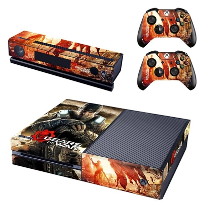 Gears of War decal skin for Xbox one Console and 2 Control.. Gears of War decal skin for Xbox one Console and 2 Control..