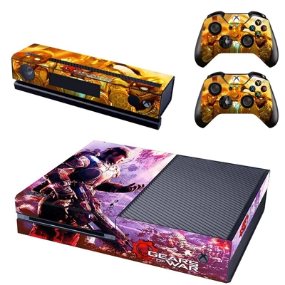 Gears of War decal skin for Xbox one Console and 2 Control.. Gears of War decal skin for Xbox one Console and 2 Control..