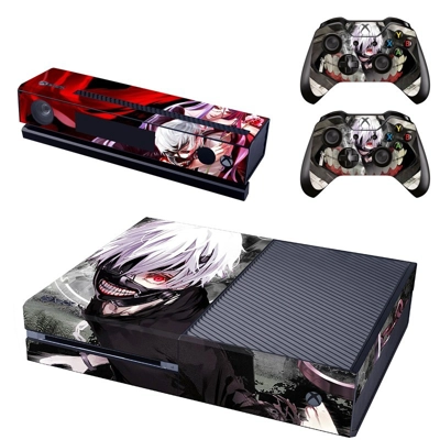 Tokyo Ghoul decal skin for Xbox one Console and 2 Controll.. Tokyo Ghoul decal skin for Xbox one Console and 2 Controll..