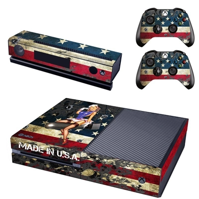 Made in USA decal skin for Xbox one Console and 2 Controll.. Made in USA decal skin for Xbox one Console and 2 Controll..