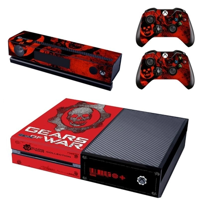 Gears of war decal skin for Xbox one Console and 2 Control.. Gears of war decal skin for Xbox one Console and 2 Control..
