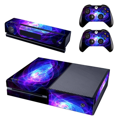 Blue rays decal skin for Xbox one Console and 2 Controllers Blue rays decal skin for Xbox one Console and 2 Controllers