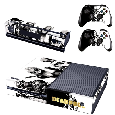 Deadpool decal skin for Xbox one Console and 2 Controllers Deadpool decal skin for Xbox one Console and 2 Controllers