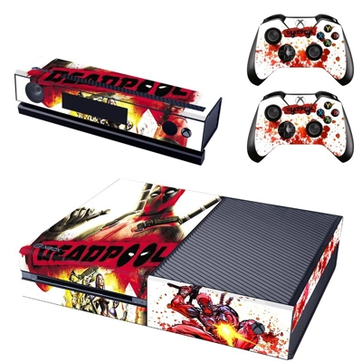 Deadppol decal skin for Xbox one Console and 2 Controllers Deadppol decal skin for Xbox one Console and 2 Controllers