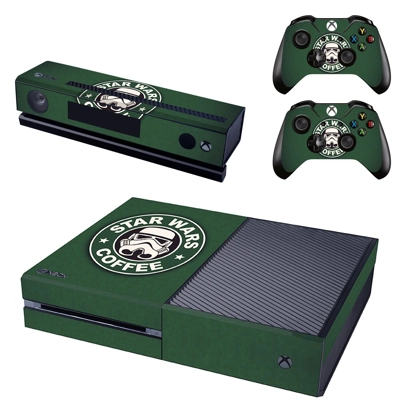 Star Wars Coffee decal skin for Xbox one Console and 2 Con.. Star Wars Coffee decal skin for Xbox one Console and 2 Con..