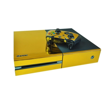 Orange Classic decal skin for Xbox one Console and 2 Controllers
