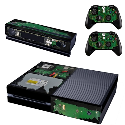 Computer Circuit decal skin for Xbox one Console and 2 Con.. Computer Circuit decal skin for Xbox one Console and 2 Con..