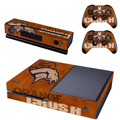 Orange Crush decal skin for Xbox one Console and 2 Controllers
