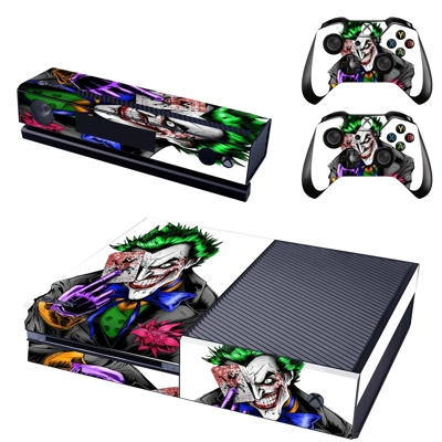 Joker decal skin for Xbox one Console and 2 Controllers Joker decal skin for Xbox one Console and 2 Controllers