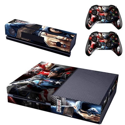 Captain America Civil War decal skin for Xbox one Console and 2 Controllers