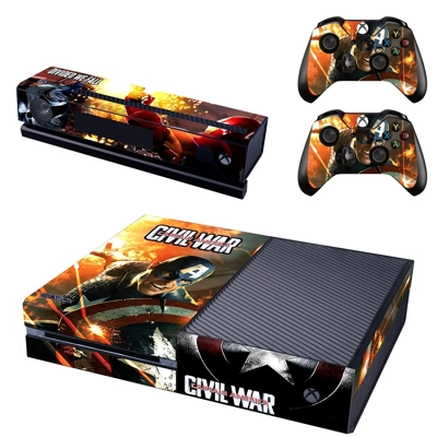Captain America Civil War decal skin for Xbox one Console .. Captain America Civil War decal skin for Xbox one Console ..