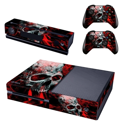 Devil skull decal skin for Xbox one Console and 2 Controll.. Devil skull decal skin for Xbox one Console and 2 Controll..