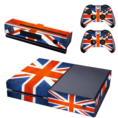 UK flag decal skin for Xbox one Console and 2 Controllers