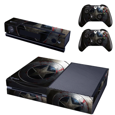 Captain America decal skin for Xbox one Console and 2 Controllers