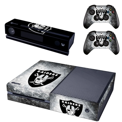 Raiders decal skin for Xbox one Console and 2 Controllers Raiders decal skin for Xbox one Console and 2 Controllers