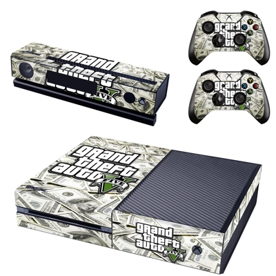 GTA V decal skin for Xbox one Console and 2 Controllers GTA V decal skin for Xbox one Console and 2 Controllers
