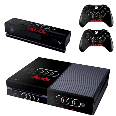 Audi decal skin for Xbox one Console and 2 Controllers Audi decal skin for Xbox one Console and 2 Controllers