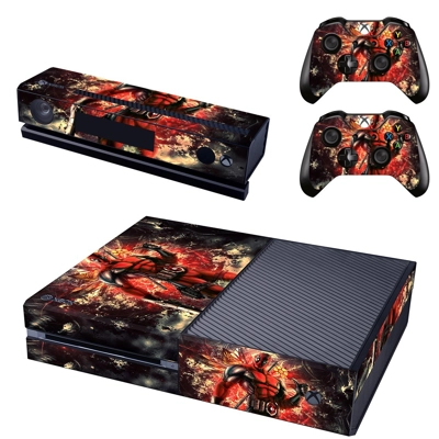 Spiderman decal skin for Xbox one Console and 2 Controllers Spiderman decal skin for Xbox one Console and 2 Controllers