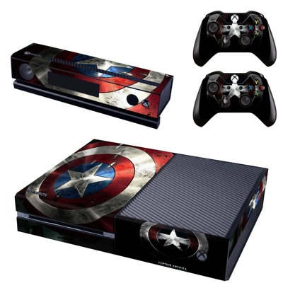Captain america decal skin for Xbox one Console and 2 Cont.. Captain america decal skin for Xbox one Console and 2 Cont..